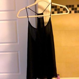Black tank top